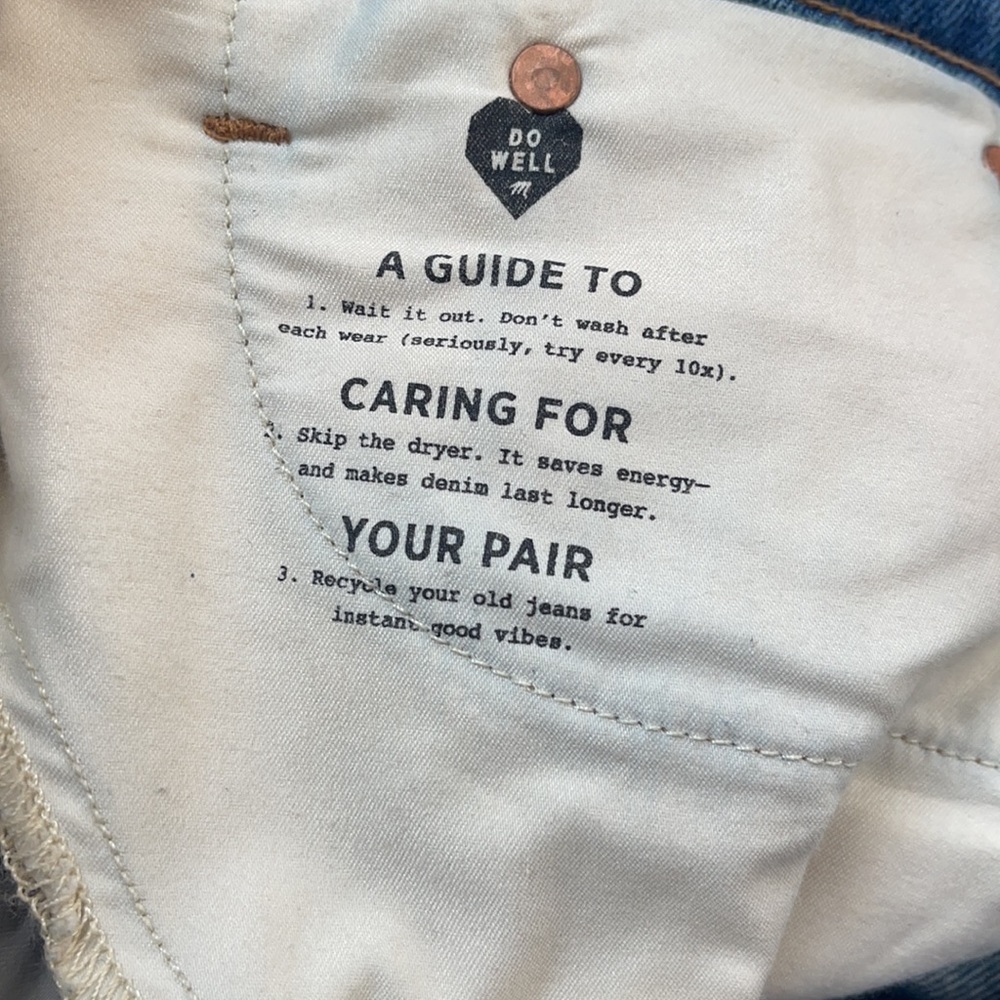 Madewell Rivet & Thread Relaxed Boyfriend Jeans Size 29 - Picture 14 of 16